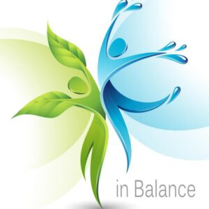 Heilpraktiker Logo, Balance und Leichtigkeit finden Naturheilpraxis